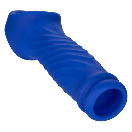 Calexotics - Admiral Liquid Silicone Wave Penis Sleeve - Blauw