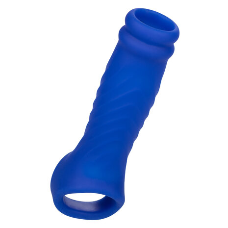 Calexotics - Admiral Liquid Silicone Wave Penis Sleeve - Blauw