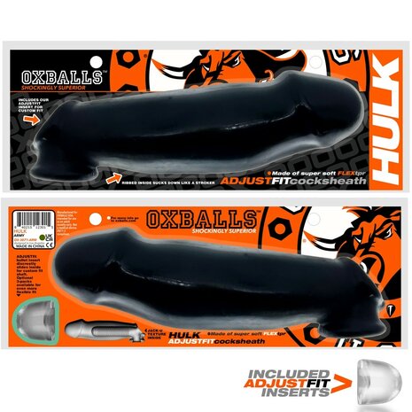 Oxballs - HULK Gargantic - Penis Sleeve - Zwart