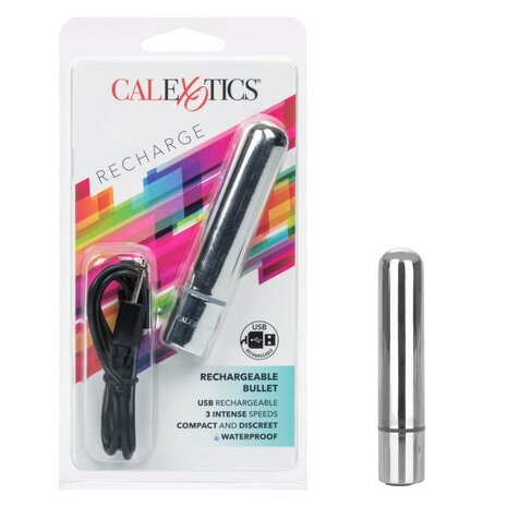 Calexotics - Oplaadbare Bullet Vibrator - 9 x 2 cm - Zilver