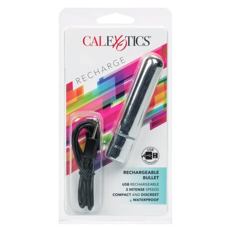 Calexotics - Oplaadbare Bullet Vibrator - 9 x 2 cm - Zilver