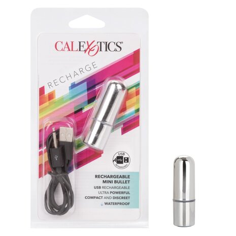 Calexotics - Oplaadbare Mini Bullet Vibrator - 6 x 2 cm - Zilver