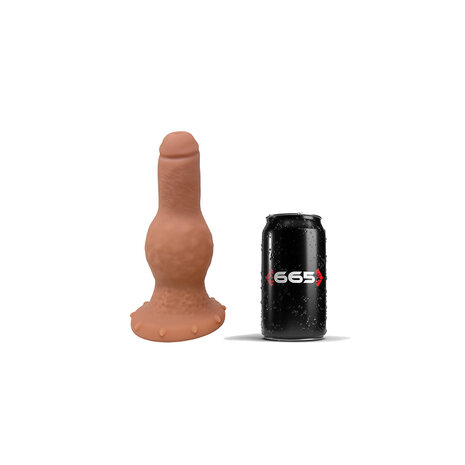 665 Liquid Silicone - Dildo - Liquid Siliconen XXL Dildo - Puffer - Lichte Huidskleur - Maat L