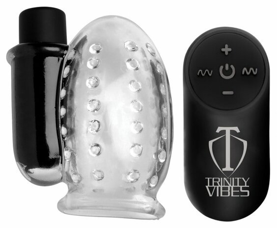 Trinity Vibes - Eikel Vibrator met afstandsbediening - Transparant