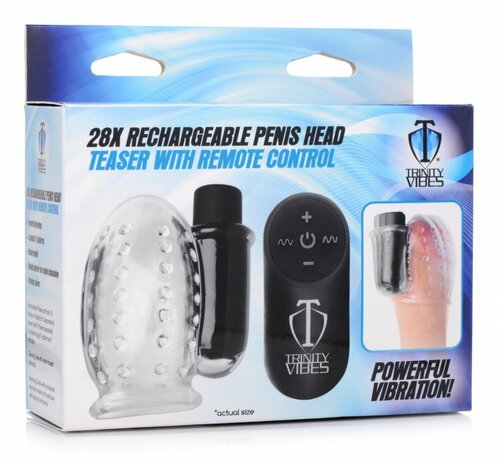 Trinity Vibes - Eikel Vibrator met afstandsbediening - Transparant