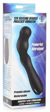 Trinity Vibes - Gebogen Anaal Vibrator - Zwart