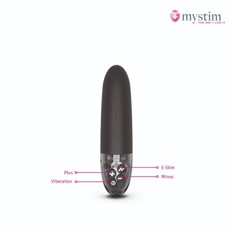 Mystim - Electrosex - Sleak Freak - E-stim Vibrator - Zwart