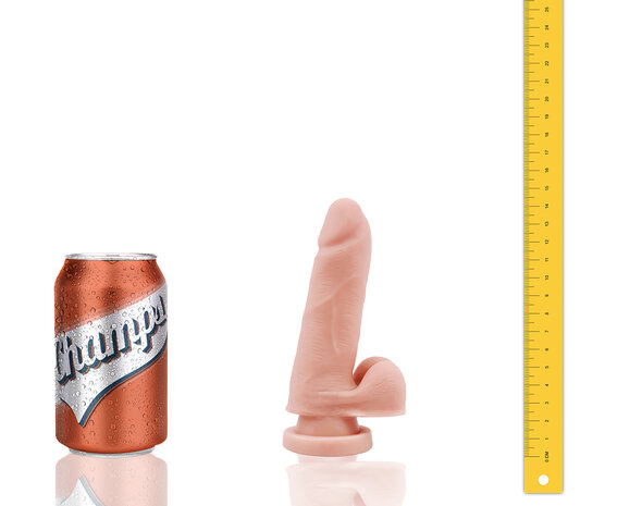 Champs - Softy - Dual Density Dildo - 14.5 x 3 cm - Lichte Huidskleur