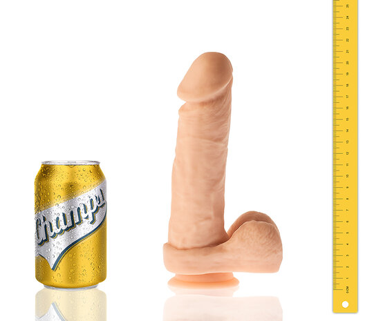 Champs - Ribly - Original Dildo - 21 x 4 cm - Lichte Huidskleur