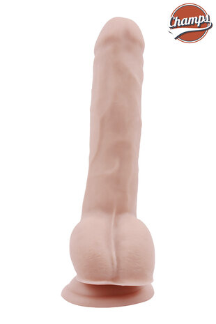 Champs - Baldy - Dual Density Dildo - 23 x 4 cm - Lichte Huidskleur