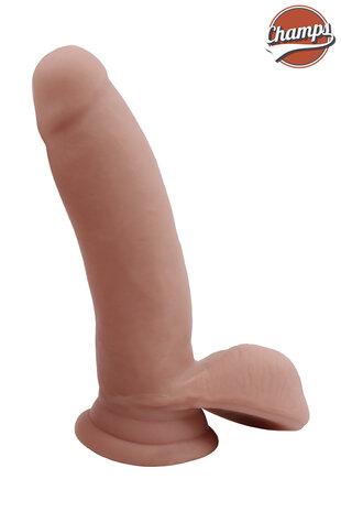 Champs - Derpy - Dual Density Dildo - 17.5 x 3,1 cm - Lichte Huidskleur