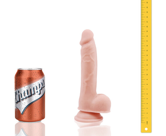 Champs - Dorky - Dual Density Dildo - 19.5 x 3.1 cm - Lichte Huidskleur