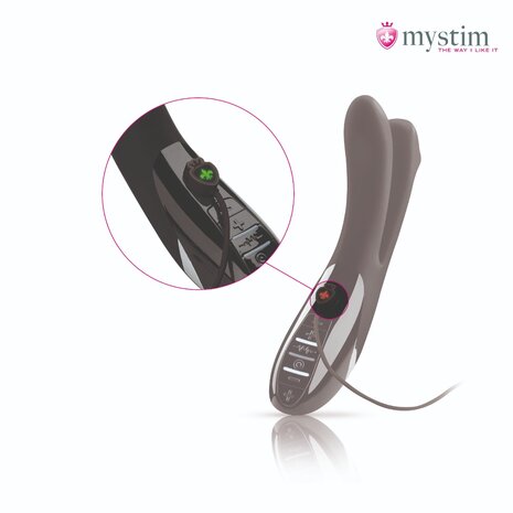 Mystim - Electrosex - Tingling Aparte - E-stim Vibrator - Black