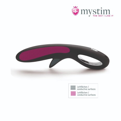 Mystim - Electrosex - Tingly Timmy - E-Stim Dildo - Black