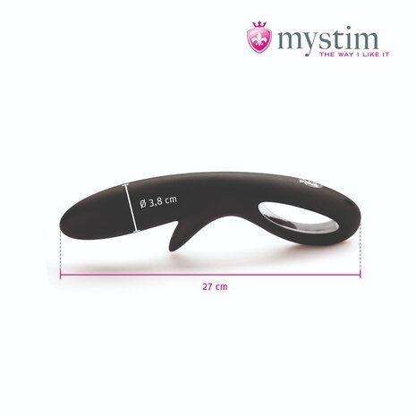 Mystim - Electrosex - Tingly Timmy - E-Stim Dildo - Black