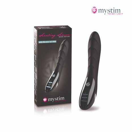 Mystim - Electrosex - Sizzling Simon - E-stim Vibrator - Black