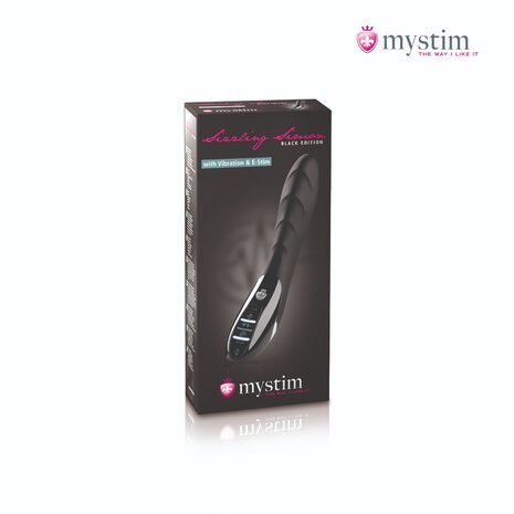 Mystim - Electrosex - Sizzling Simon - E-stim Vibrator - Black