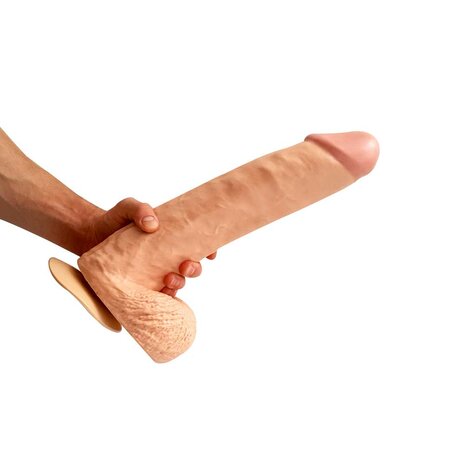 HUNG'R - Bruno - Dildo - Lichte huidskleur - 36 cm - Ø 7.7 cm