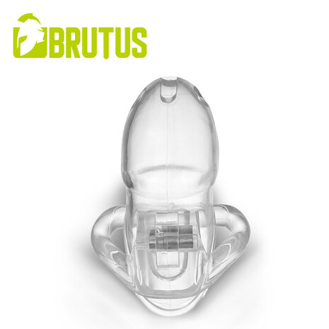 Brutus Stealth - Kuisheidskooi - Transparante Peniskooi van onverwoestbaar Polycarbonaat - STEALTH - Chastity Cage Clear