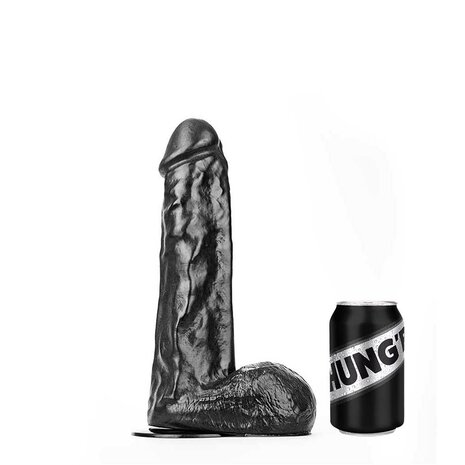 HUNG'R - David - Dildo - Zwart - 33 cm - Ø 7.6 cm