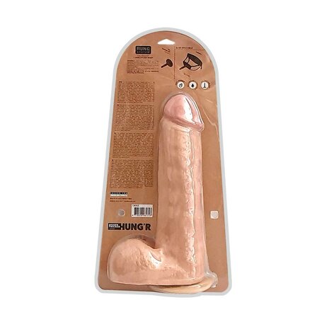 HUNG'R - David - Dildo - Lichte huidskleur- 33 cm - Ø 7.6 cm