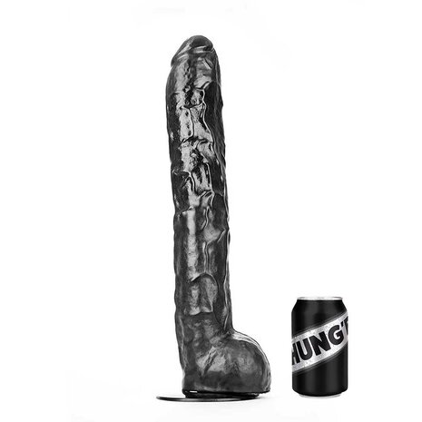 HUNG'R - Brutus - Dildo - Zwart - 44.5 cm - Ø 7.3 cm