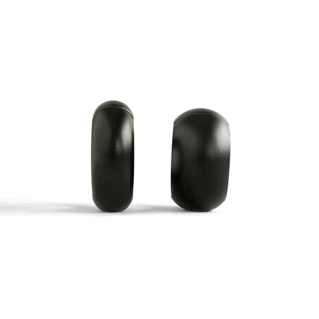 Black Label - Donut Ballstretcher - 30 x 35 mm - RVS - Mat Zwart