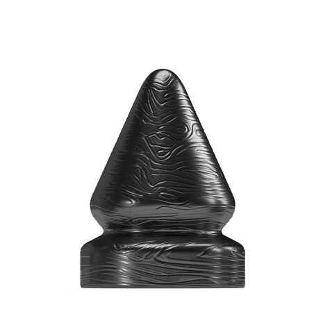 Stretch'r - Sirup - XXL Buttplug - Zwart Metallic - Maat M