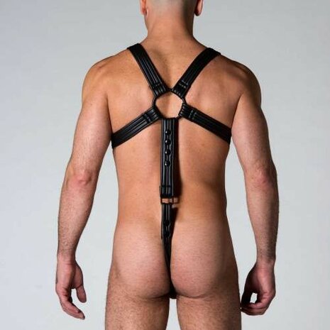 665 Neoprene - Riemenbody - Neopreen Harnas - Neoprene Full Harness - Maat S/M