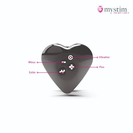 Mystim - Electrosex - Heart's Desire - E-stim Clitoris Opleg Vibrator - Zwart