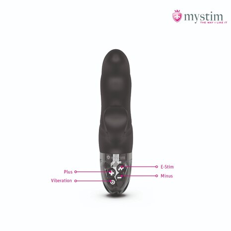 Mystim - Electrosex - Hop Hop Bob - E-stim Vibrator - Black