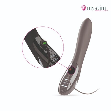 Mystim - Electrosex - Electric Eric - E-stim Vibrator - Zwart