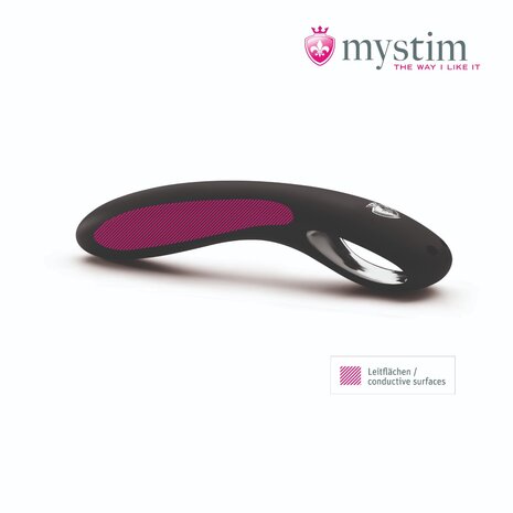 Mystim - Electrosex - Current Conrad - E-stim Dildo - Zwart