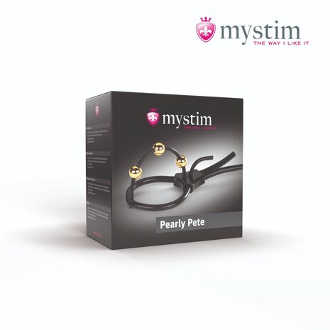 Mystim - Electrosex - Pearly Pete - Corona Strap met Golden Balls