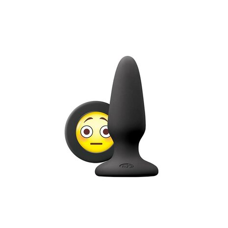 Moji's - OMG - Buttplug met Emoji - Medium - Zwart