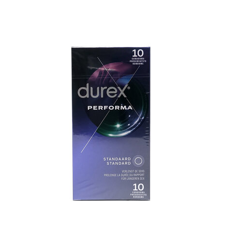 Durex - Performa Standard Condooms - Orgasmevertragend - 10 stuks