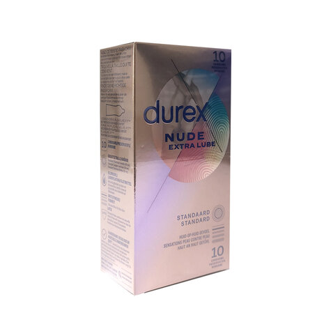 Durex - Condooms Nude Extra Lube - Ultradun - Met extra glijmiddel - 10 stuks