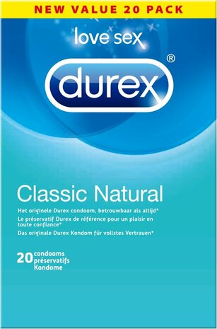 Durex - Classic Natural Condooms - 20 stuks