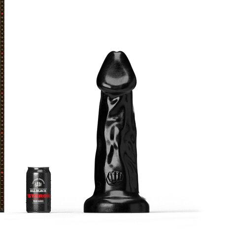 All Black Steroïd - Olympus - Dildo - 43,5 x 12,2 cm - Zwart