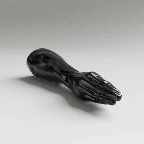 All Black Steroïd - Breaststroke - Dildo - 40 x 7.6 cm - Zwart