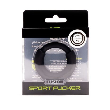 Sport Fucker - Fusion Ring - Siliconen Cockring met RVS binnenring - X-Large