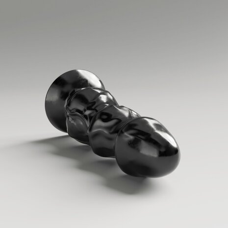 All Black Steroïd - Shuttlecock - Dildo - 24 x 9 cm - Zwart