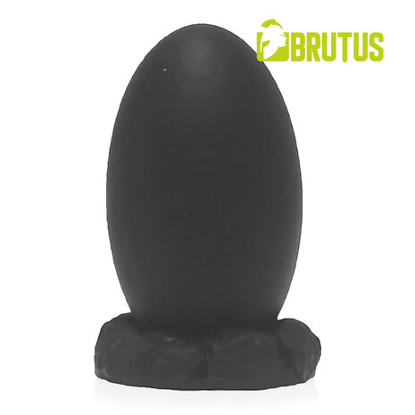 Brutus  - Bum Buddy - Bacchus - Buttplug - Siliconen - Zwart - Maat XL