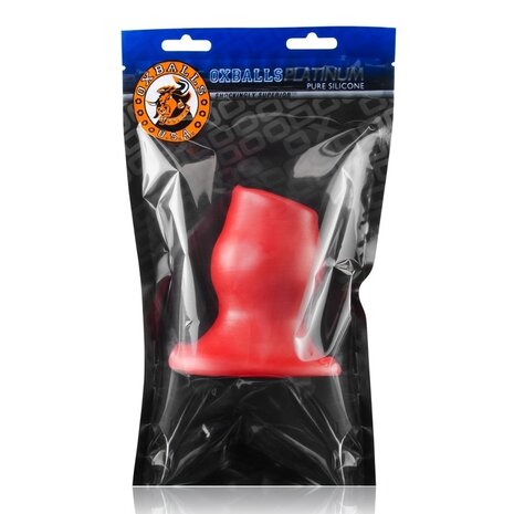 Oxballs - Pighole 2 - Holle Buttplug - Rood - Maat M