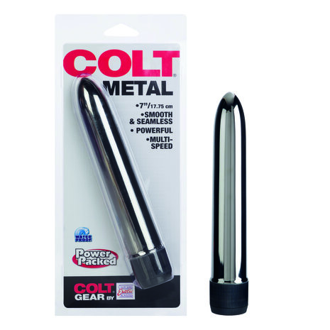 Colt - Zilverkleurige Klassieke Staaf Vibrator - 16 cm