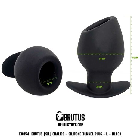 Brutus - Chalice - Siliconen Tunnel Buttplug - Maat L