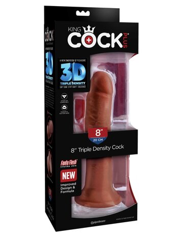 Pipedream - King Cock - Triple Density Dildo met Balzak - 16,5 cm - Ook voor strap-on