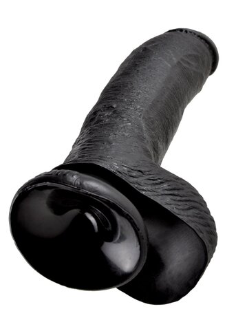 Pipedream - King Cock - Dildo met Balzak - 23 cm - Zwart