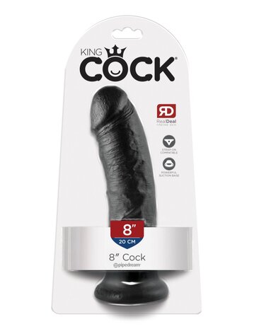 Pipedream - King Cock - Dildo - 20,5 cm - Zwart