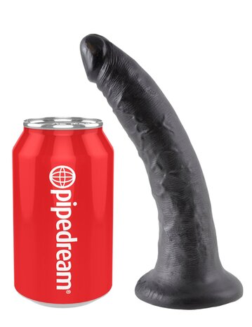 Pipedream - King Cock - Dildo - 18 cm - Zwart